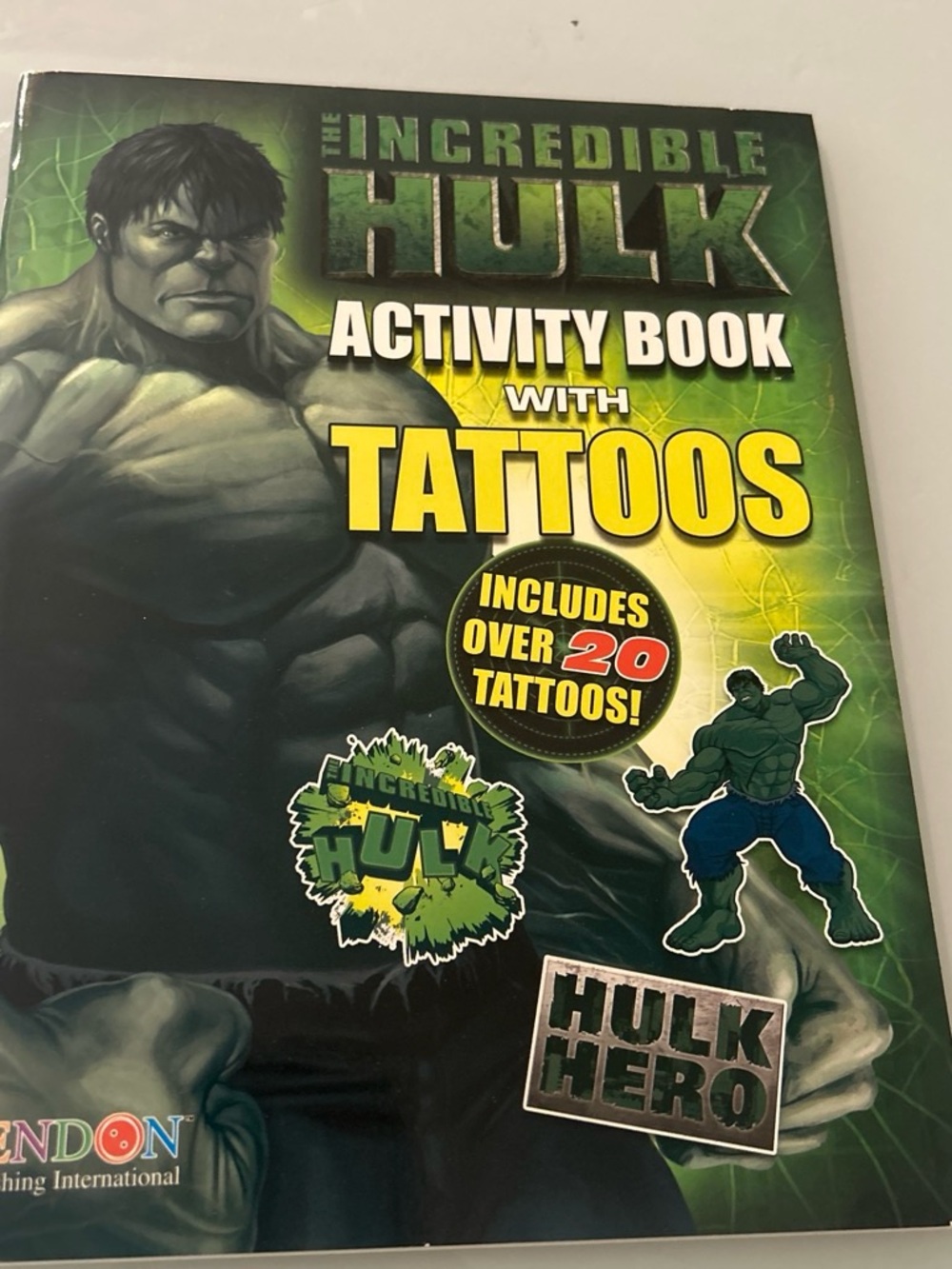 The Incredible Hulk Green Activity Book with Tattoos